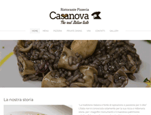 Tablet Screenshot of casanovarestaurant.net